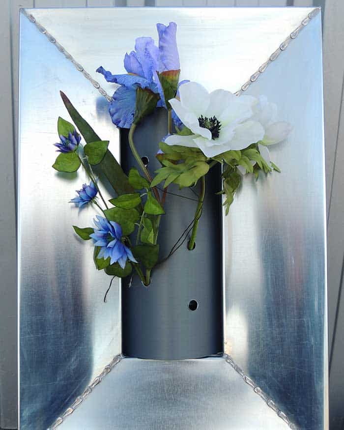 tableau végétalisé rectangulaire artisanal en zinc